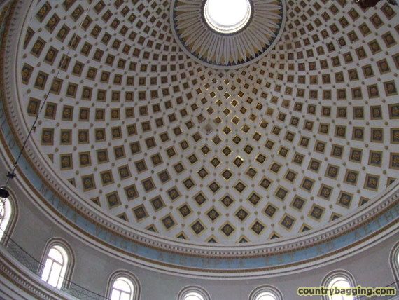 Mosta Cathedral Dome - www.countrybagging.com