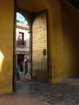 Door at the Mezquita, Cordoba - countrybbaging.com