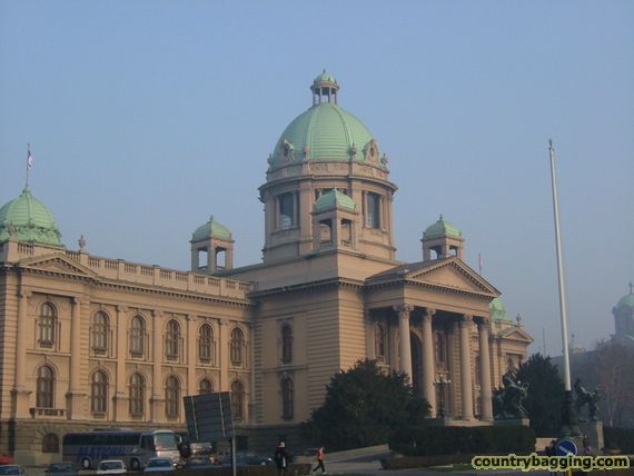 Serbian Parliament Building - www.countrybagging.com
