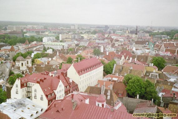 Roof tops, Tallinn, Estonia - www.countrybagging.com