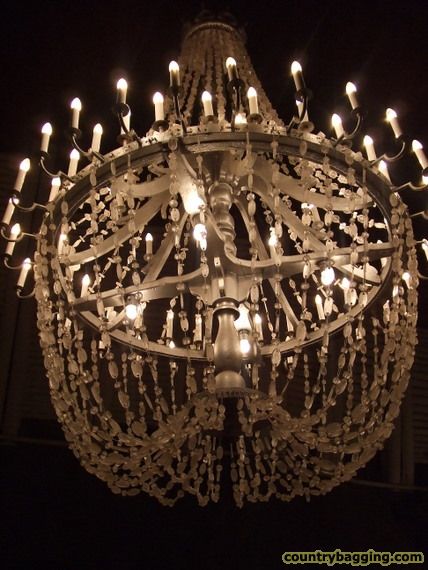 Salt Chandelier - www.countrybagging.com