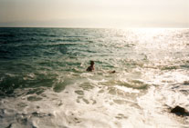 "Swimming" in the Dead Sea - www.countrybagging.com