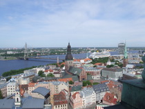 Riga from St. Peter's - www.countrybagging.com
